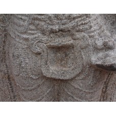 Statue of Vishnu, preserver god, horn symbol on pubic area